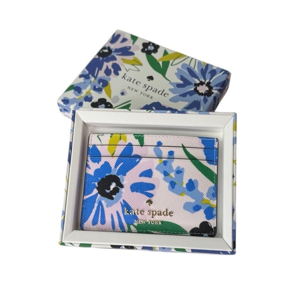 Kate Spade Boxed Madison Floral Small Slim Card Holder - Picture 1 of 10